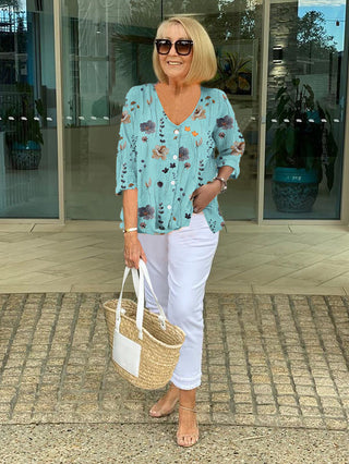 Marloes Floral Elegant Blouse