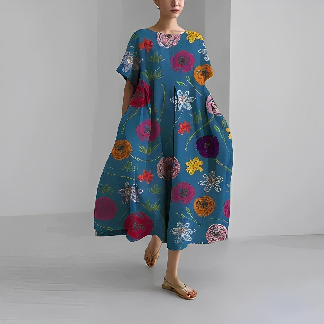 Arianna Oversized Floral Dress