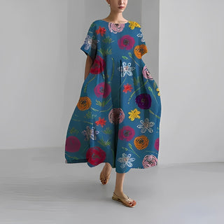Arianna Oversized Floral Dress