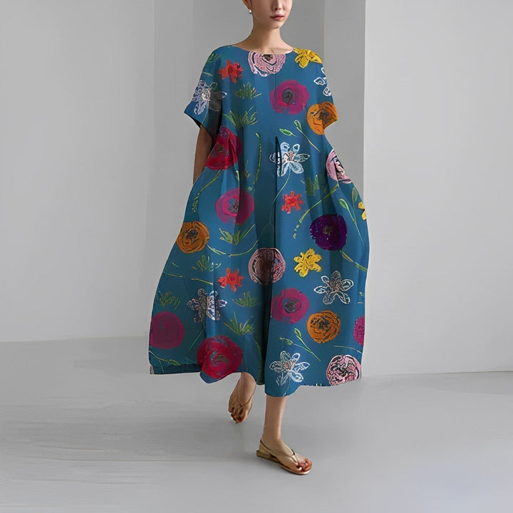 Arianna Oversized Floral Dress