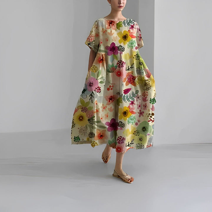 Arianna Oversized Floral Dress