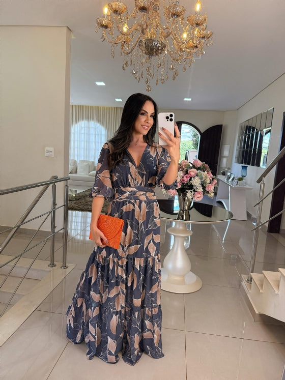 Clarissa Floral Comfort Maxi Dress