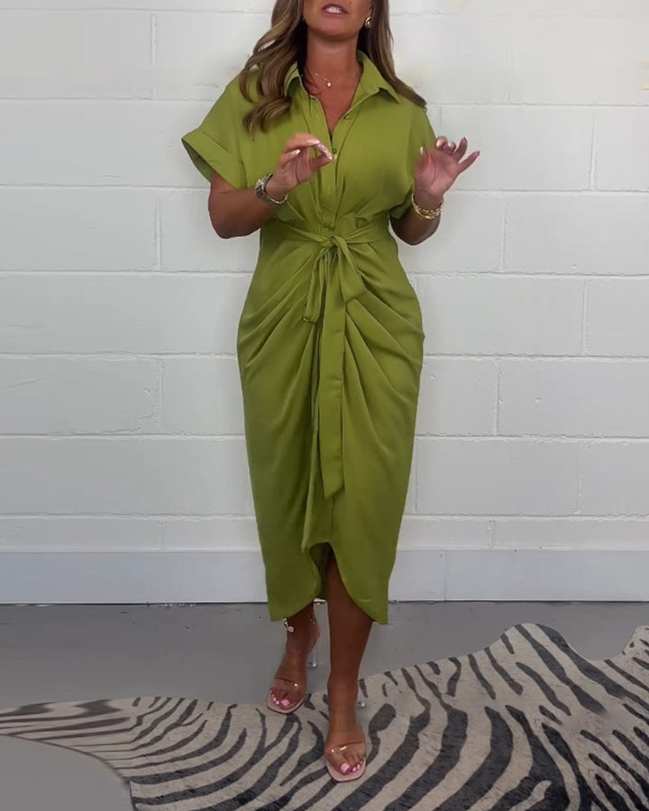 Valerie Pleated Elegant Dress