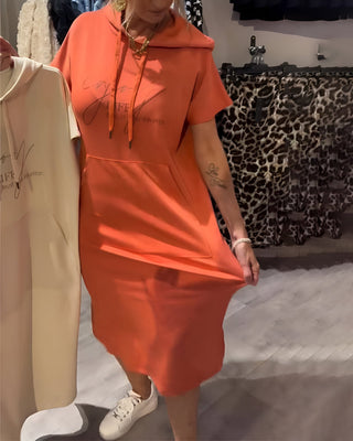 Saskia Casual Hooded Dress