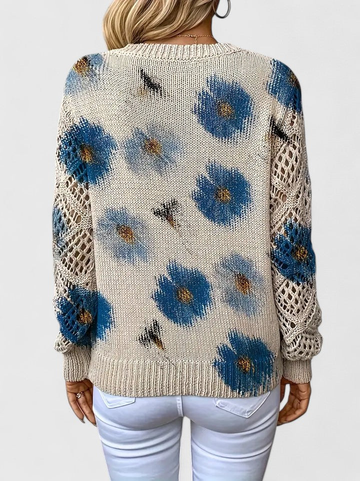 Aurelie Floral Print Sweater