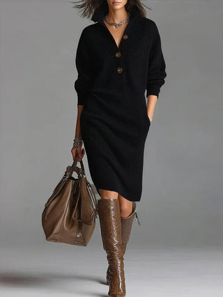 Lucia Collar Button Dress