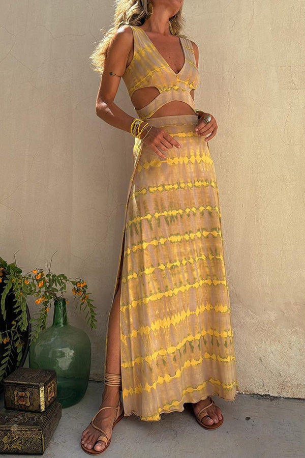 Isolde Deep Cutout Maxi Dress