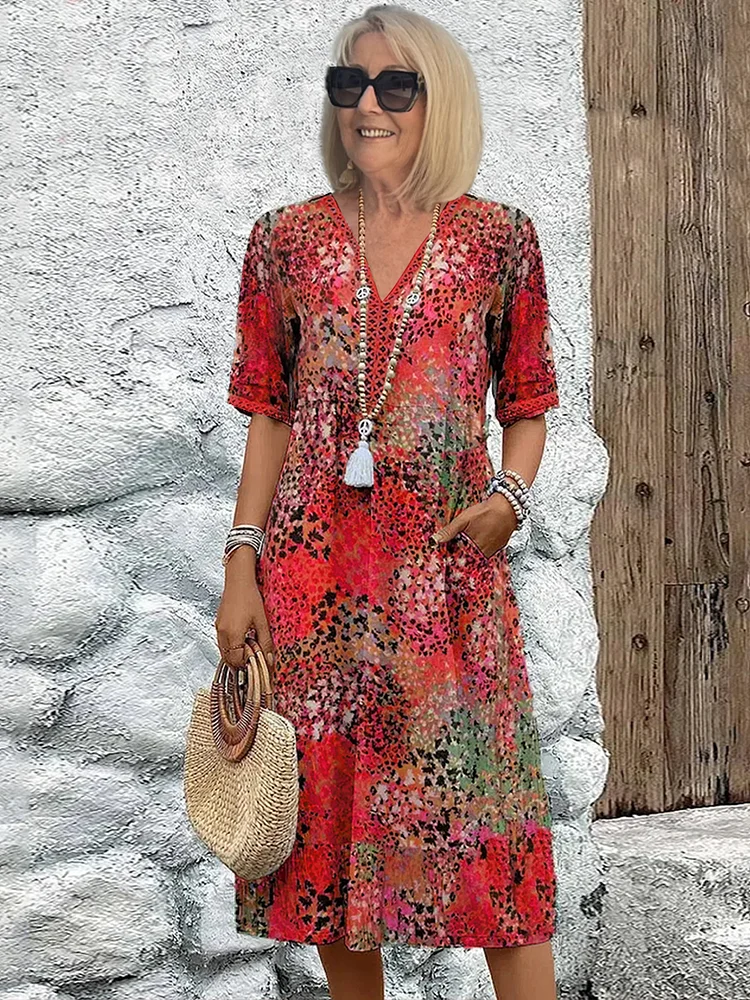Harper Vibrant Floral Dress