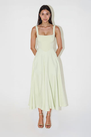 NOMI Square Neck Midi Dress