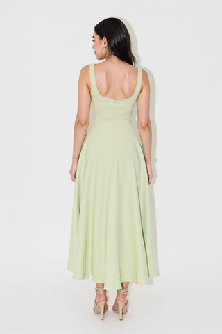NOMI Square Neck Midi Dress