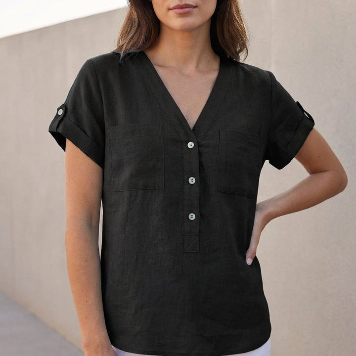 Estelle Split Neck Top