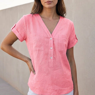 Estelle Split Neck Top