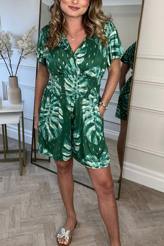 Caro Botanical Print Romper