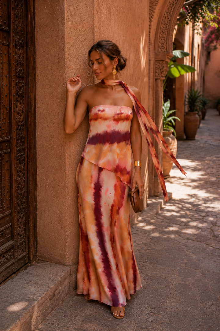 Robe bustier Aitana avec écharpe