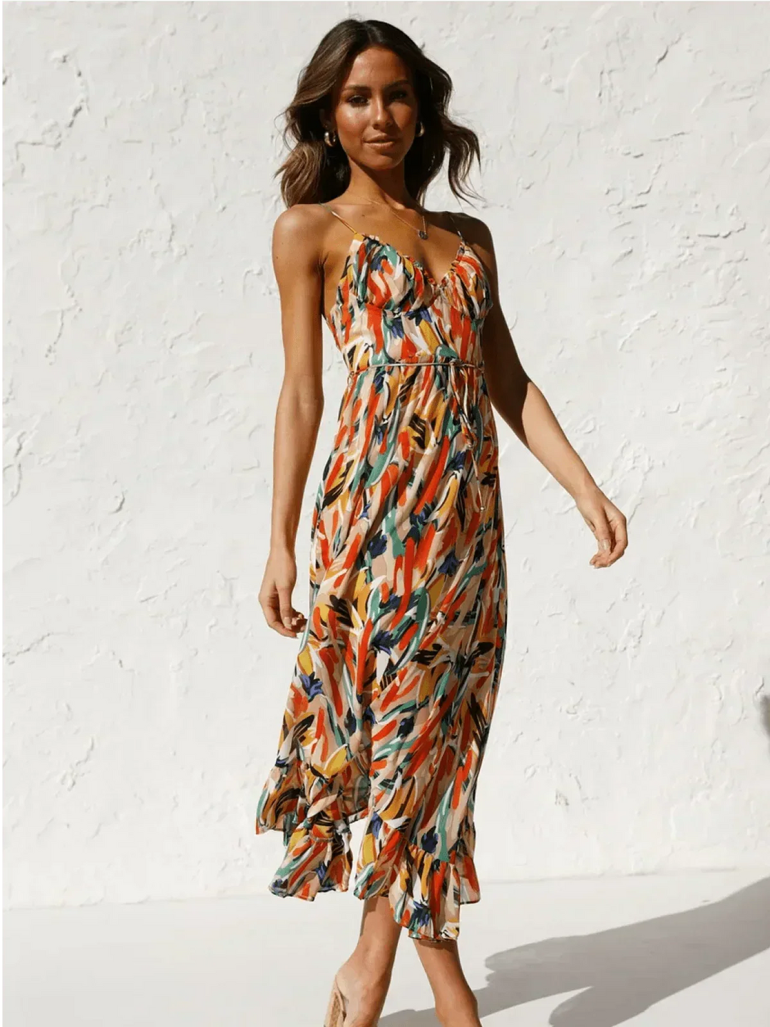 Chiara Colorful Midi Dress