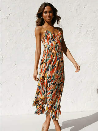 Chiara Colorful Midi Dress