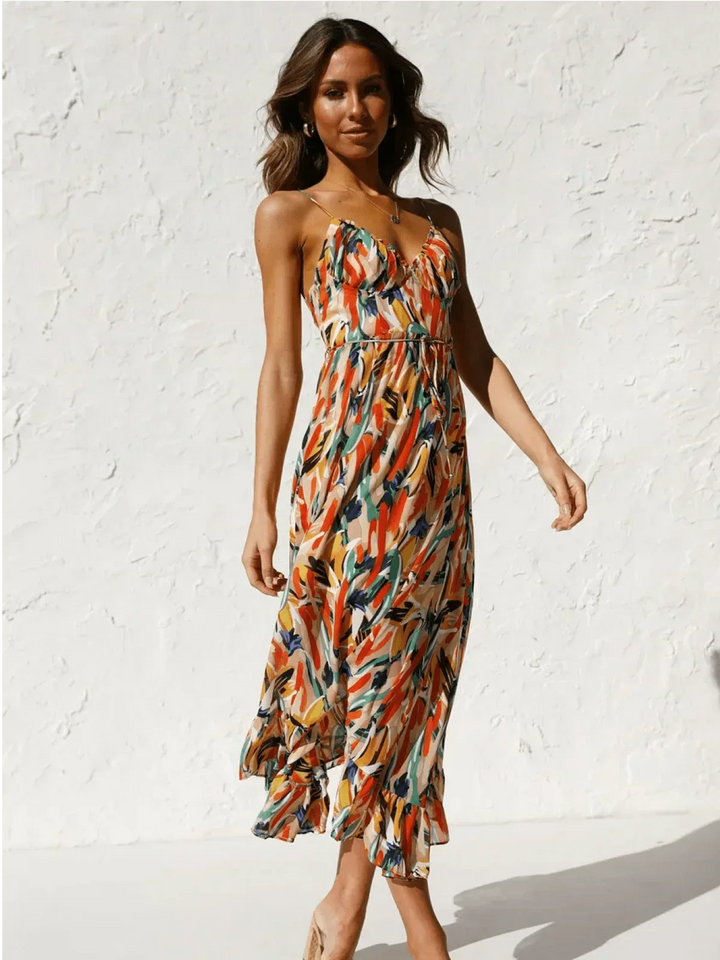 Chiara Colorful Midi Dress