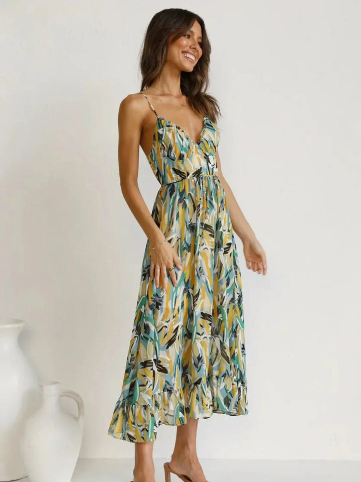 Chiara Colorful Midi Dress