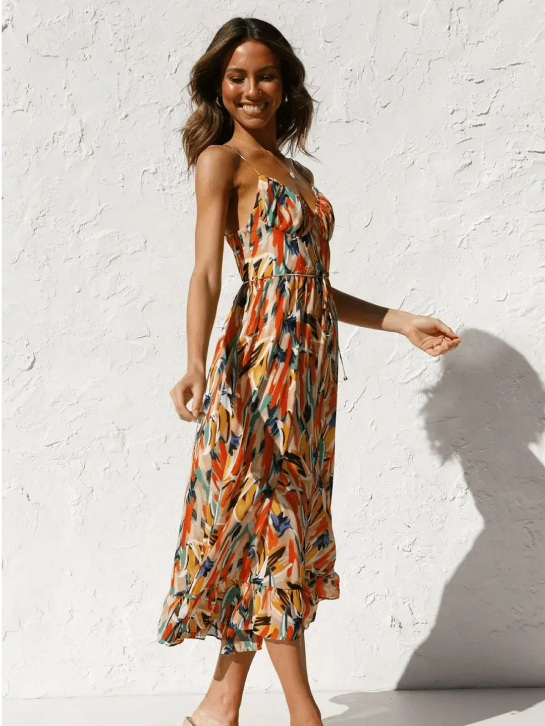 Chiara Colorful Midi Dress