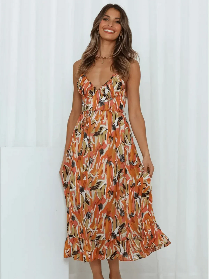 Chiara Colorful Midi Dress