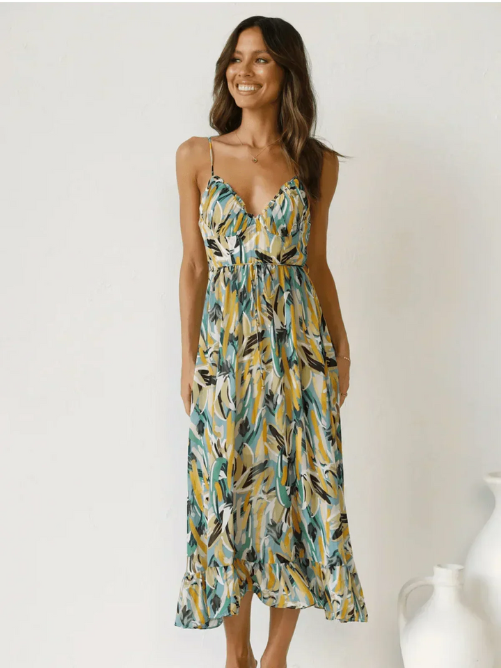 Chiara Colorful Midi Dress