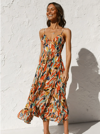 Chiara Colorful Midi Dress