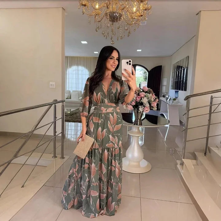 Clarissa Floral Comfort Maxi Dress