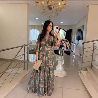 Clarissa Floral Comfort Maxi Dress