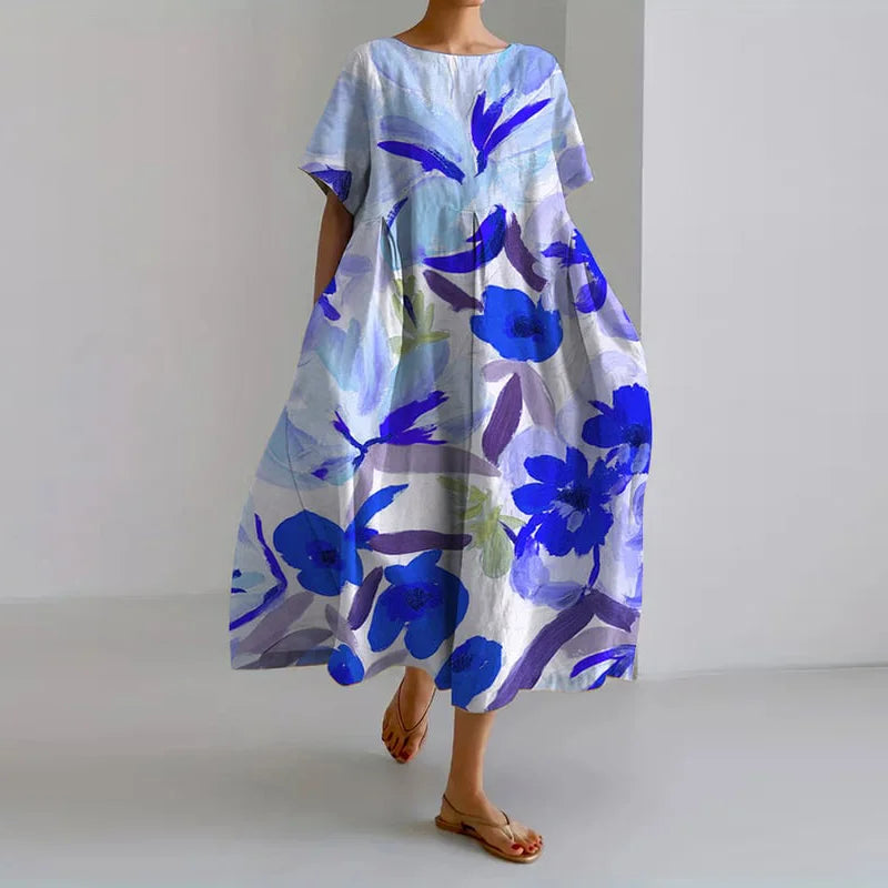 Ophira Floral V-Neck Dress