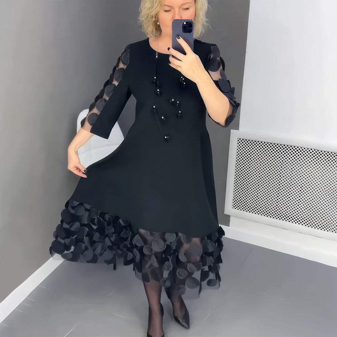Perrine Oversized Decorated Maxi Dress
