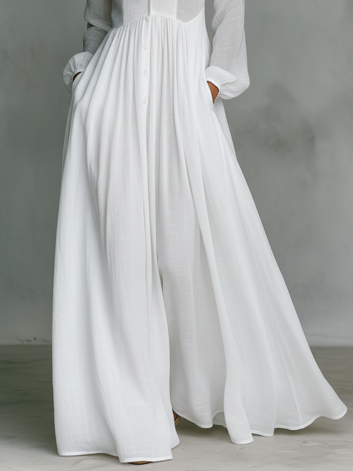 Robe longue patchwork minimaliste Elisa