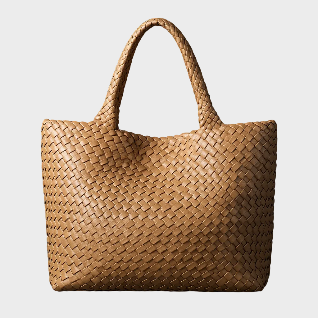 Bijou Handwoven Vegan Leather Tote