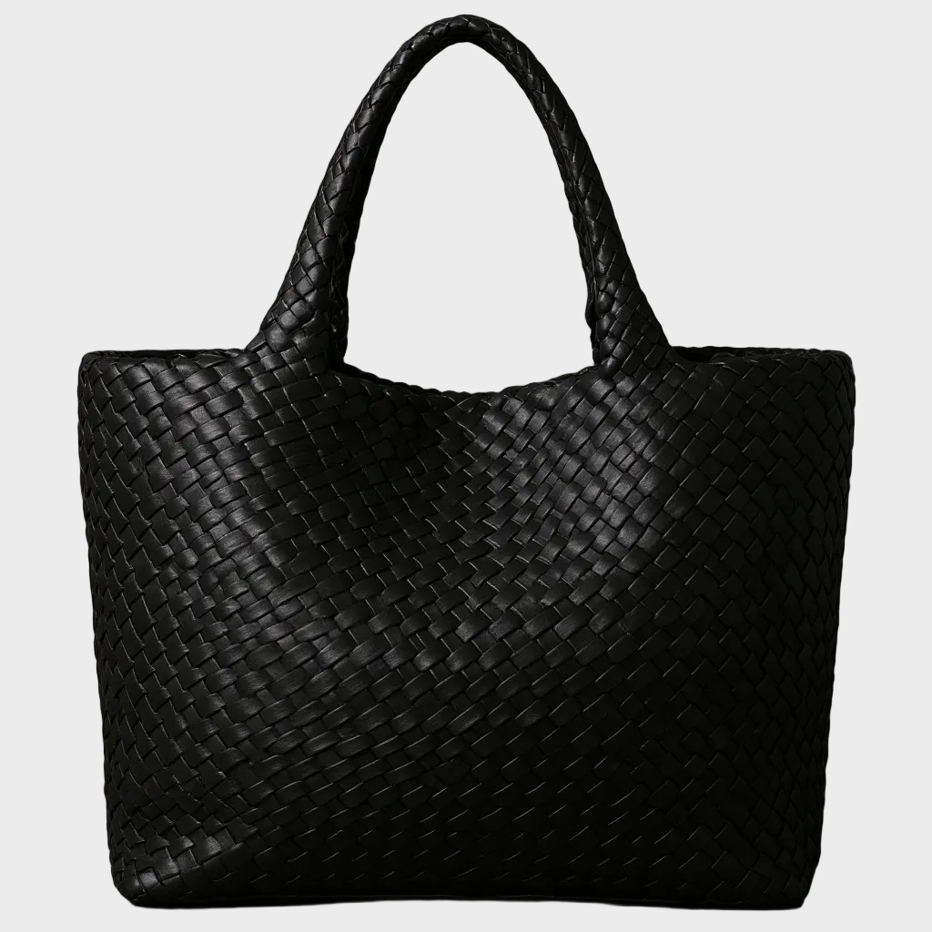 Bijou Handwoven Vegan Leather Tote