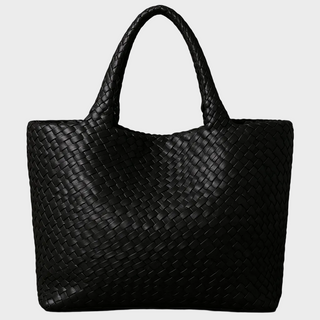 Bijou Handwoven Vegan Leather Tote