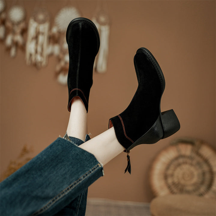 Belini Back-Zip Ankle Boots