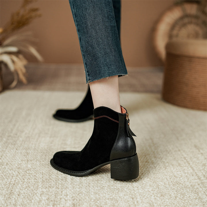 Belini Back-Zip Ankle Boots