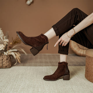 Belini Back-Zip Ankle Boots
