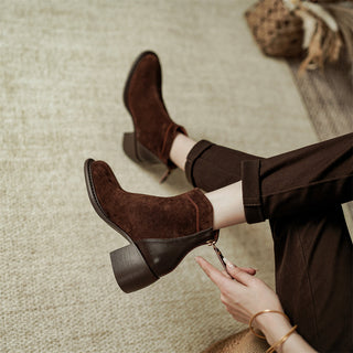Belini Back-Zip Ankle Boots