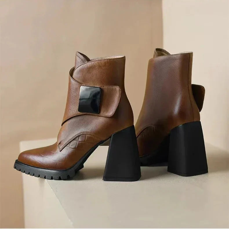 Aziel Buckle Strap Boots