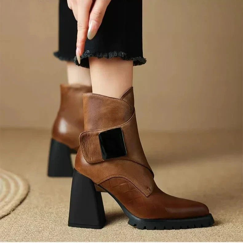Aziel Buckle Strap Boots