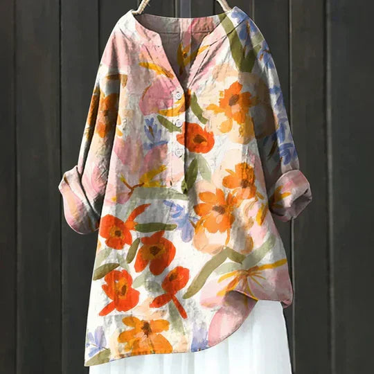 Elidi Button-Front Summer Top
