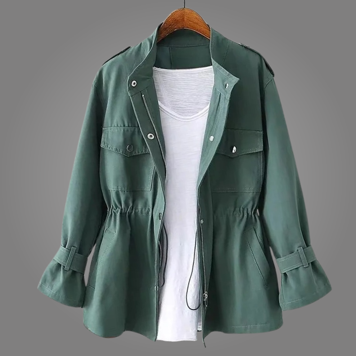 Amélie Double-Breasted Belted Overcoat