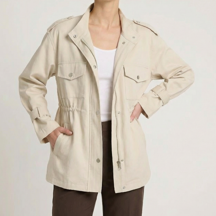 Amélie Double-Breasted Belted Overcoat