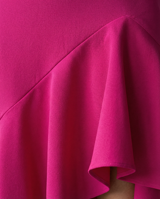 Isabel Ruffled V-Neck Dress