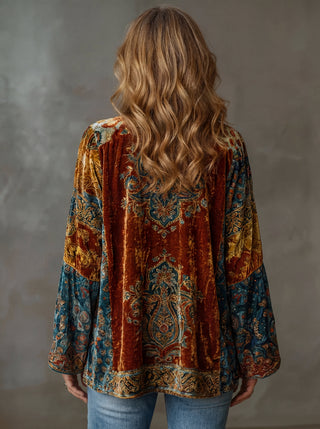 Aria Boho Patchwork Kimono Jacket