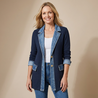 Iona Relaxed Denim-Style Jacket