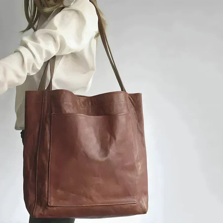 Sylvie Classic Vegan Leather Tote