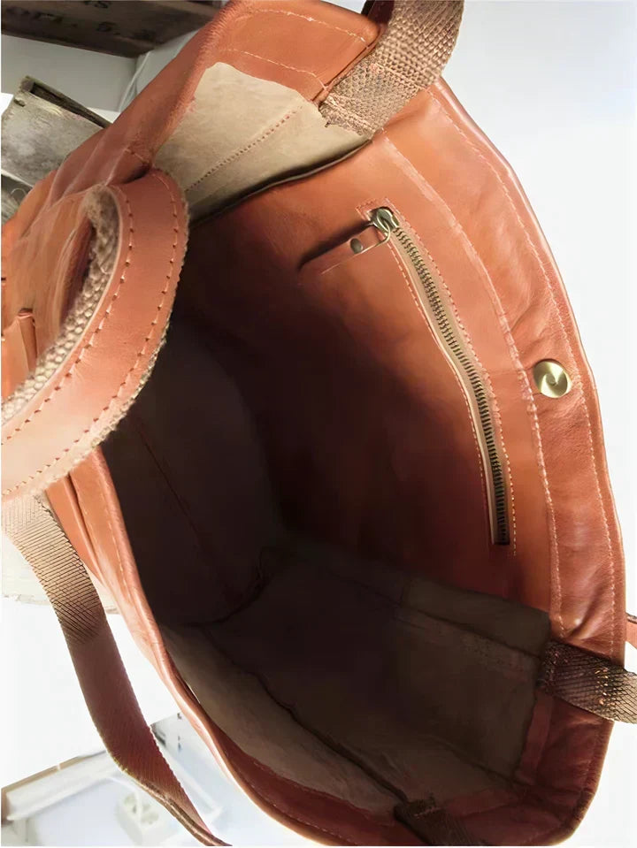 Sylvie Classic Vegan Leather Tote