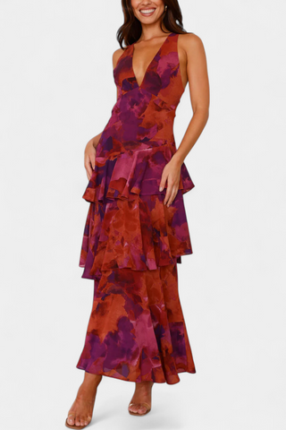 Robe Domenica Col en V Fluide