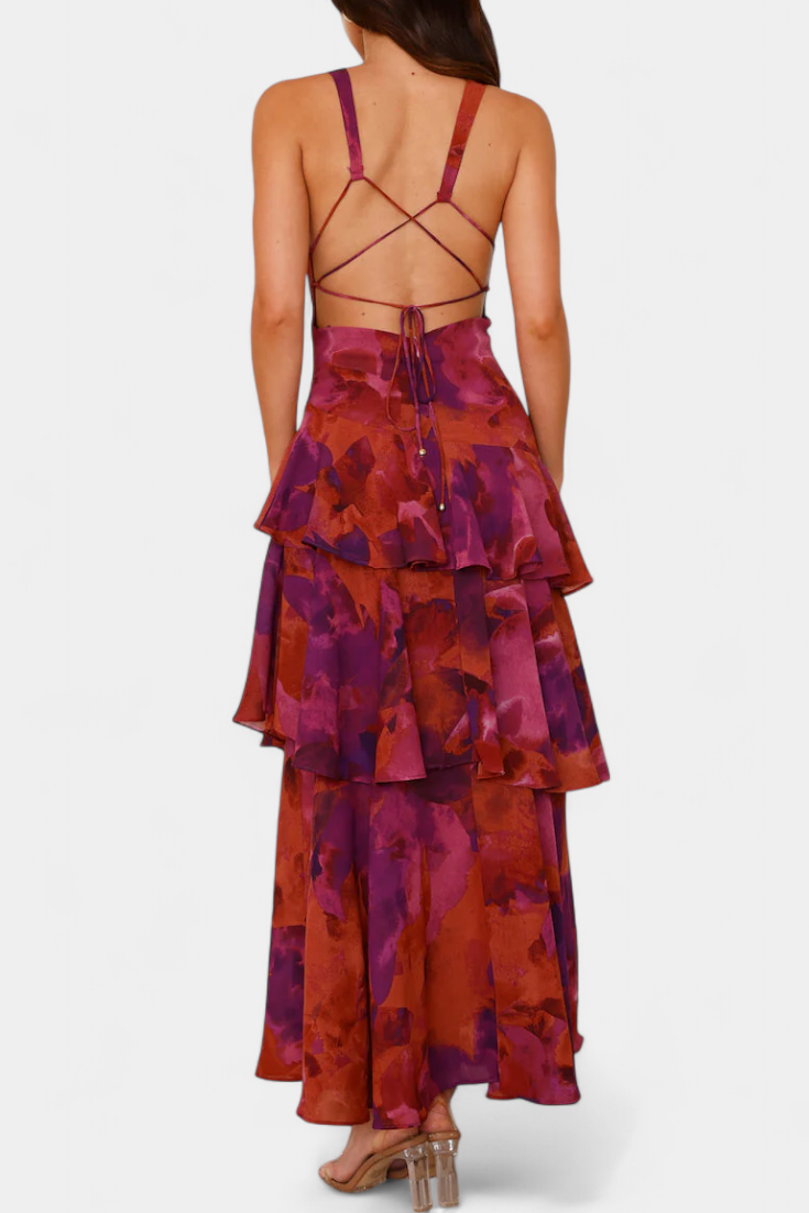 Robe Domenica Col en V Fluide